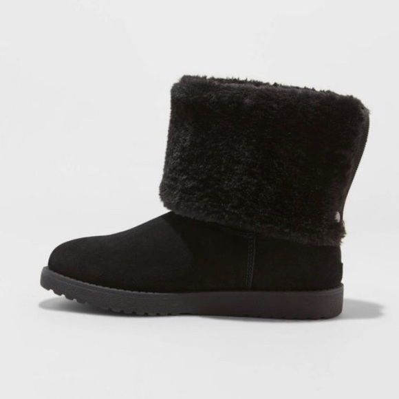 Universal Thread Black Bela Suede Cuff Boots, NWT - Picture 2 of 4